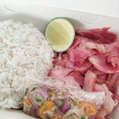 Nasi Babi Rica Cabe ijo menu Pigi Poki (Babi Panggang & Asap), Seteran