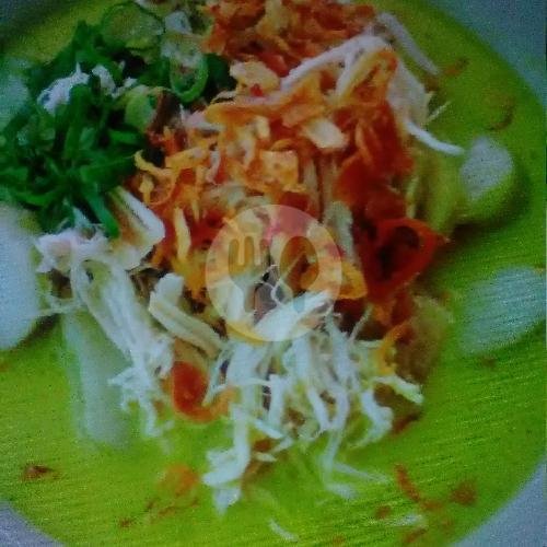 Lontong Opor Suir + Telor Ayam menu Bubur Ayam Mas Abe, Tamantirto
