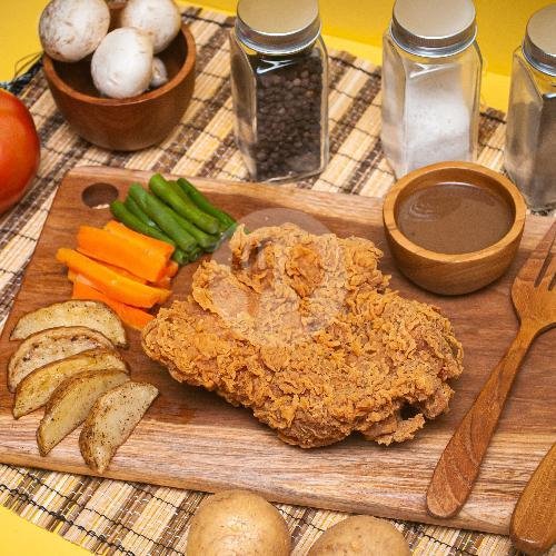 Steak Ayam Crispy BBQ menu Steak Ayam Rakyat, Taman Sunter Indah