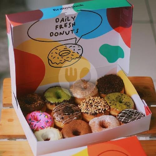 Donat Reguler 2pcs menu Brainssuck Coffee & Donuts, Beringin