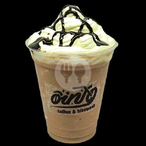 Biscoff Frappe menu Oing Kopi, Bunga Mas Satu