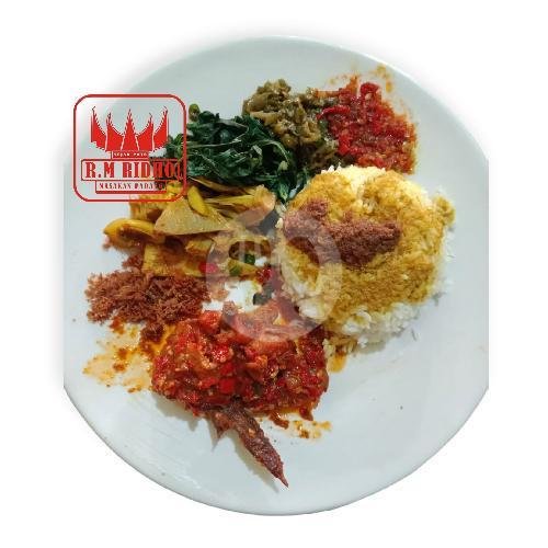 Nasi Padang Ayam Sambal Ijo menu RM Masakan Padang Ridho Nasi Padang, Condet