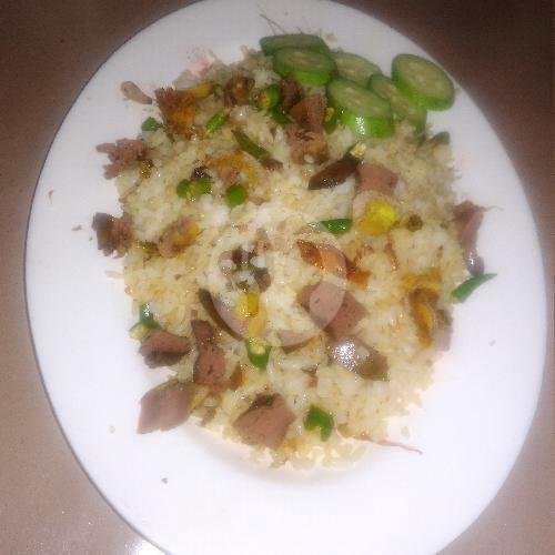 Nasi Goreng Kampung + Ati Ampela menu Nasi Goreng Pak De Ilham, Al Falah Duren Sawit