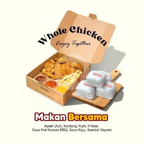Burger Special Geprek Meltcheese menu Chicken Crush, Cilacap