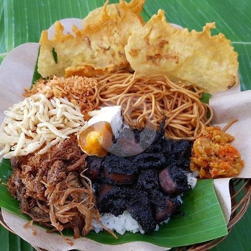 Nasi Cuhima Original menu Nasi Cumi Hitam Cuhima Bu Evie, Simpang Darmo Permai Selatan