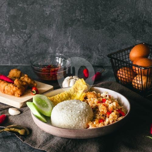 Nasi Ayam Geprek Mozarella menu Warung Haha, Jatinegara