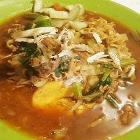 Mie Rebus telor menu Nasi Goreng Laris Jaya, Kebon Jeruk