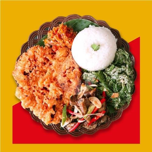Ns Telor Begadang+Tumis Kulit Ayam menu Sarimande Metropolitan (Padang), Cikini