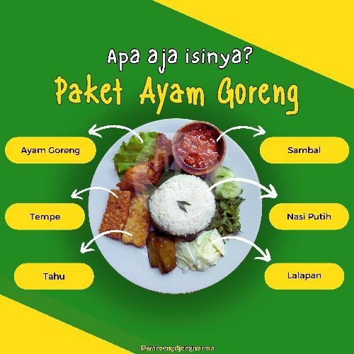 Paket Ayam Goreng menu Rumah Makan Djeng Norma