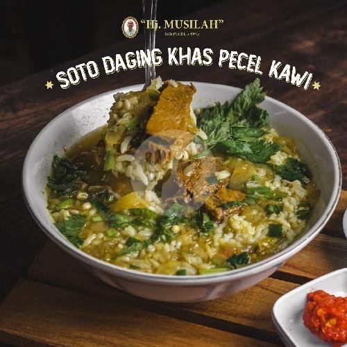 Nasi Soto Ayam menu Pecel Kawi Asli Hj Musilah Sejak Tahun 1975, Klojen