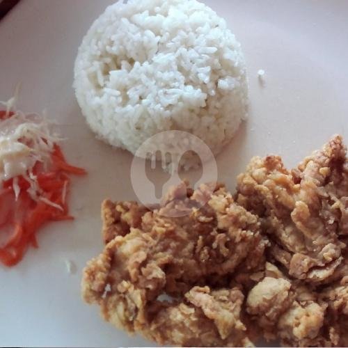 Fish Crumb + Nasi menu ICHA STEAK & SEAFOOD