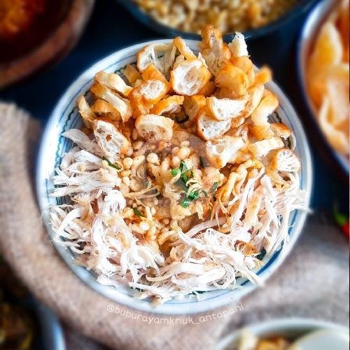 Peyek Rebon menu Bubur Ayam Kriuk Betuah, Dipatiukur