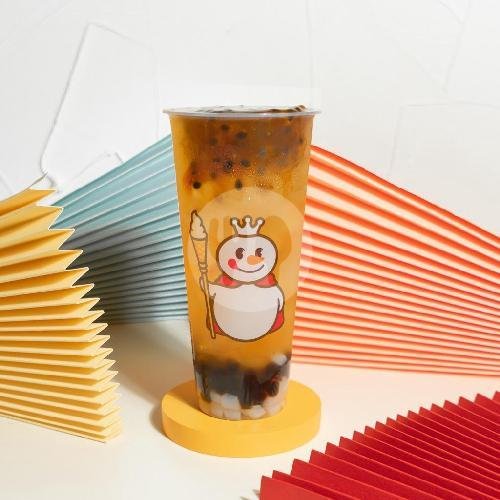 Peach Earl Grey Tea menu Mixue, Telaga Bodas