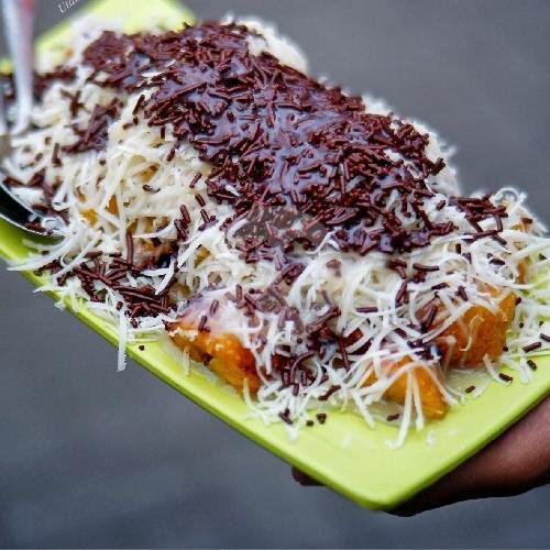 Pisang Keju Susu Oreo menu Pisang Keju & Roti Bakar Kukus Non Ellen, Taman Kopo Indah 2