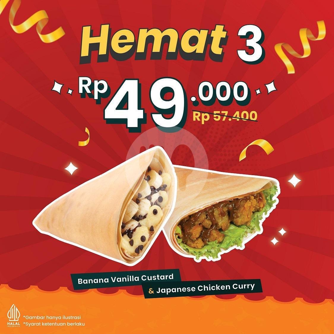 Takeaway Bag menu Dcrepes, Ramai Mall
