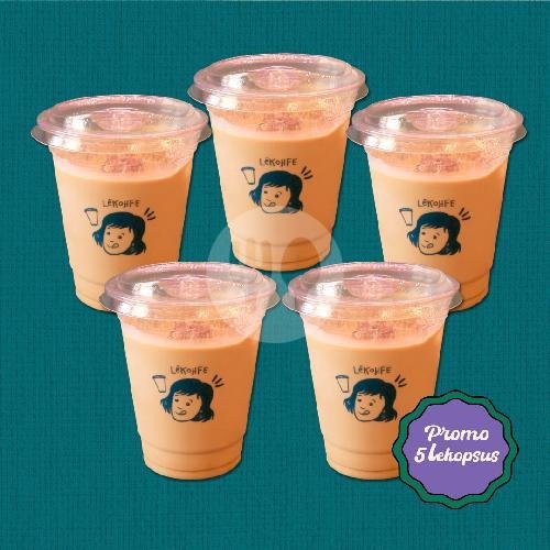 Paket 3 Iced Caffe Latte (No Sugar) menu Lekohfe Coffee, Sawah Kurung Raya