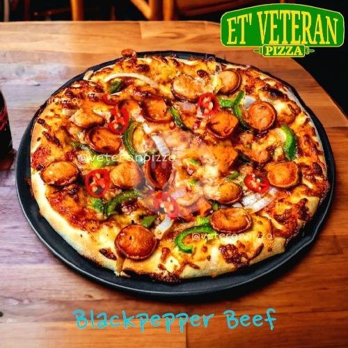 Beef Mushroom menu Et Veteran Pizza, Kebagusan