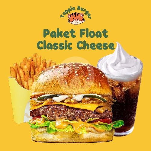 Paket Float Chicken Burger menu Toppie Burger, Sukajadi