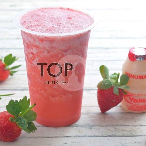 Yogurt Strawberry menu Top Juice, Tirto Agung, Banyumanik