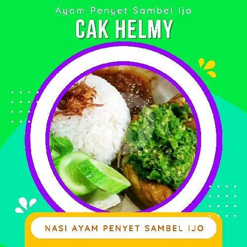 Nasi + Ayam Penyet Sambel Ijo ( Paha ) menu Ayam Penyet Sambel Ijo Cak Helmy, Tebet