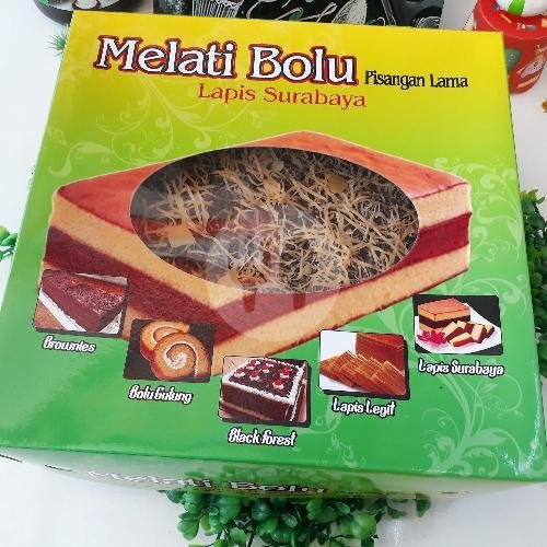 Lapis Surabaya Pandan Keju menu Melati Bolu, Pulo Gadung