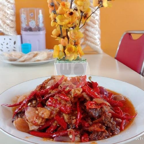 Nasi Dendeng Balado menu NASI PADANG ROKY MINANG, Padalarang