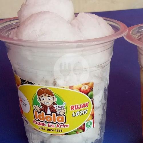 Paket 2 menu Rujak Es Krim Idola, Banjarsari