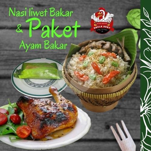 Combo Nasi (Putih / Liwet Bakar)+ Ayam Bakar Kecap Madu + Gorengan + Minuman menu Ayam Bakar & Ikan Bakar Uncle Deny Bidara Cina, Tanjung Lengkong