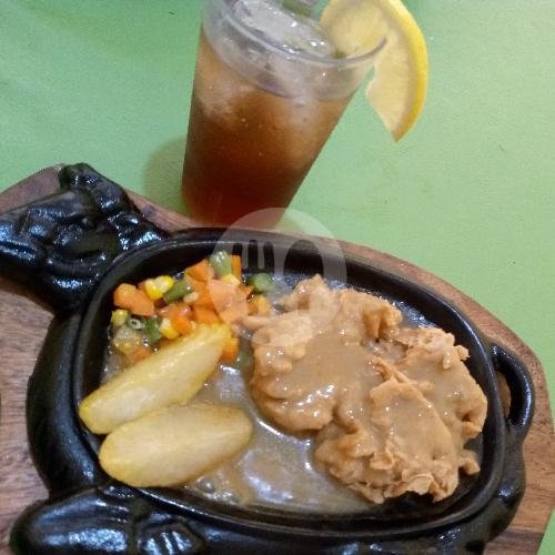 Chicken Double + Es Cappucino menu Teras 89 Steak & Bebek Goreng