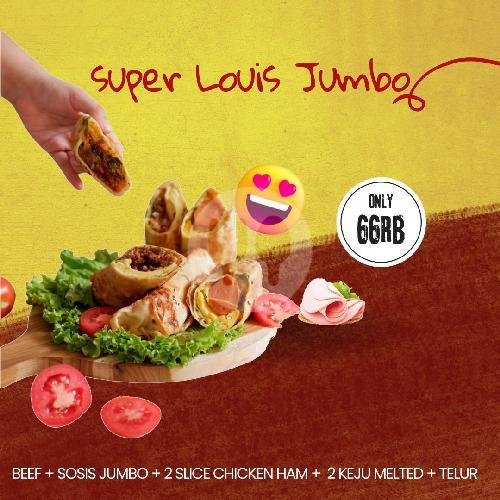 Chicken  Burger Keju menu Louis Kebab, Cengkareng