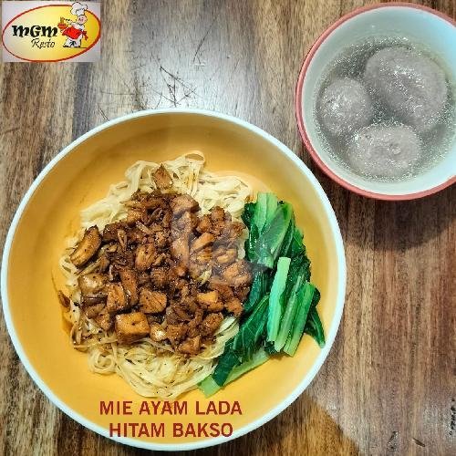 Mie Ayam Lada Hitam Komplit menu MGM RESTO - BELLEZZA