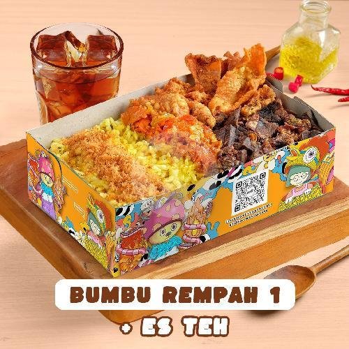 Seaweed 1 + Es Teh menu Nasi Kulit Syuurga, UII