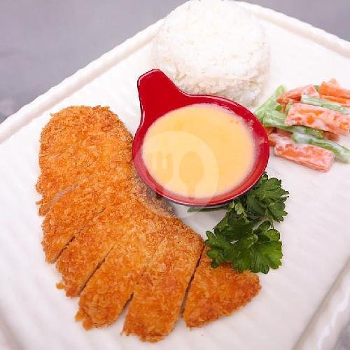 Chicken Katsu Rice With Bbq Sauce menu LKG Kitchen, Ikan Mujair