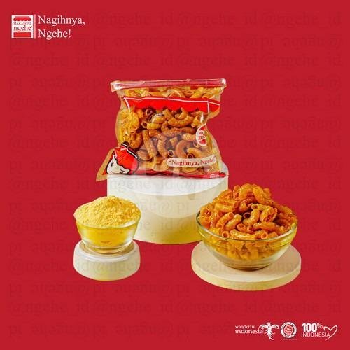 Makaroni Kering Jagung Bakar menu Makaroni Ngehe, Klebengan