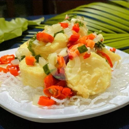 Pakcoy Bawang Putih menu Bubur Ayam Mas Toto, Karang Tengah