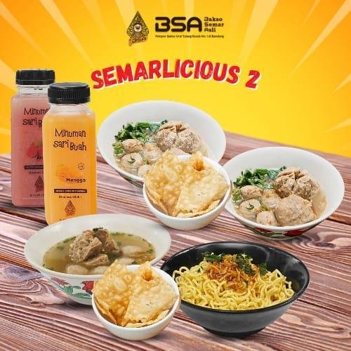 Semarlicious 3 menu Bakso Semar Asli, Cihampelas 68