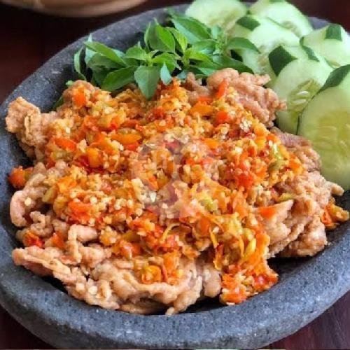 Ayam Geprek Sambel Matah + Nasi menu Depot Ratu