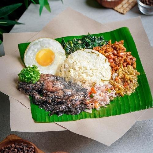 Nascam Garlic Cumi Item Kertas menu Ibu Jari Indonesia, Tanah Abang