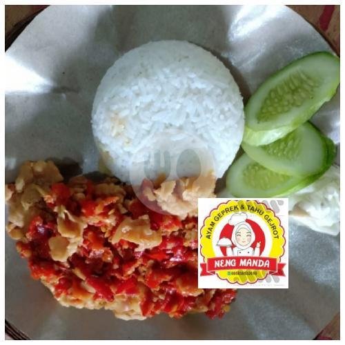 TAHU CIRENG KUAH GEJROT PORSI BESAR menu Ayam Geprek Mie Ayam & Tahu Gejrot Neng Manda, Lebak Bulus