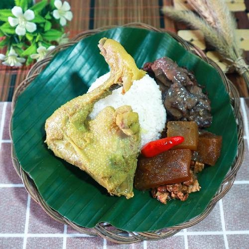 Nasi Putih menu Gudeg Yogya Bu Prapti, Kemanggisan