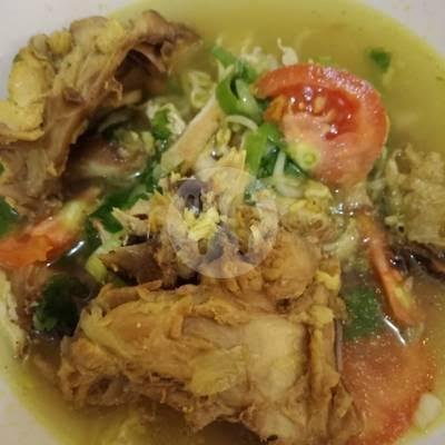 Soto Ayam + Ceker + Nasi menu Soto Ayam, Ceker , Surabaya, Cak Imam Gondrong