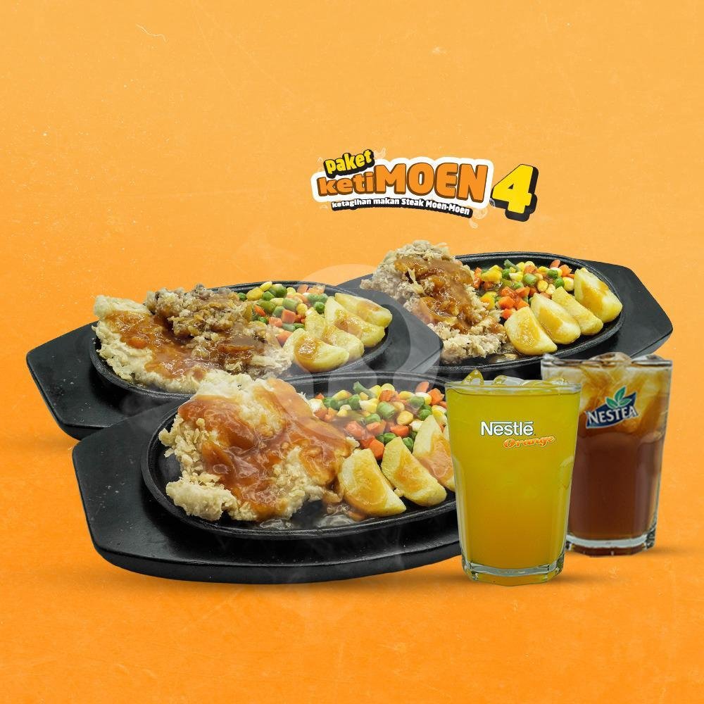 Mie Gondes menu Steak Moen Moen, BIP