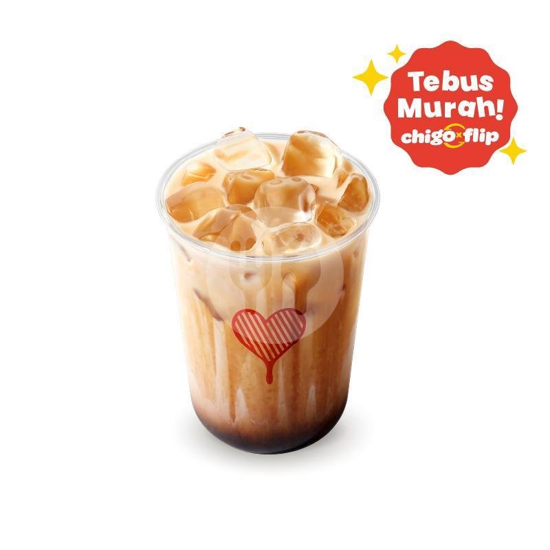 Master Chef Peach Aren Latte menu Kopi Kenangan, Ruko Menjangan