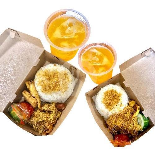 Paket D (2 Nasi Kulit Free 2 Es Jeruk) menu Kedai Kopi Vetro, Lowokwaru