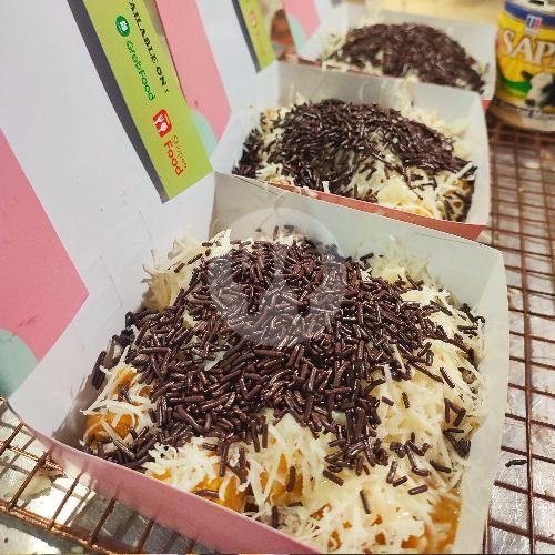 Pisang Keju Kacang Coklat menu Pisang Keju & Roti Bakar Kukus Non Ellen, Taman Kopo Indah 2