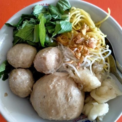 Mie Ayam Bakso menu Bakso Daging Sapi Pak Kardi, Bandungrejo