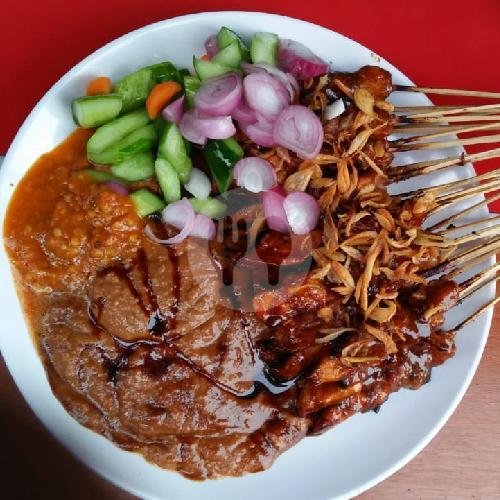 Sate Ayam + Nasi menu Sate Ayam Madura Cak Yadi, Cukangkawung