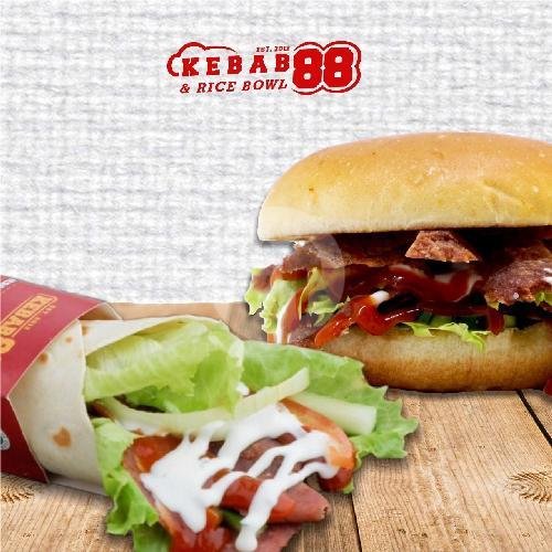 Paket Kebab Big + Es Teh menu Kebab 88 & Susu Murni, Antapani