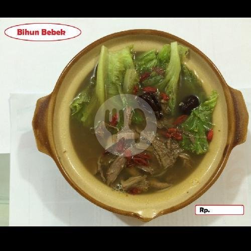 Daging Sapi Cah Cabe menu Nasi Campur Kalimantan, Nipah