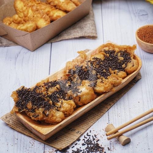 Pisang Keju Matcha Crumble menu Pisang Keju Sri Rejeki, Sumbersari
